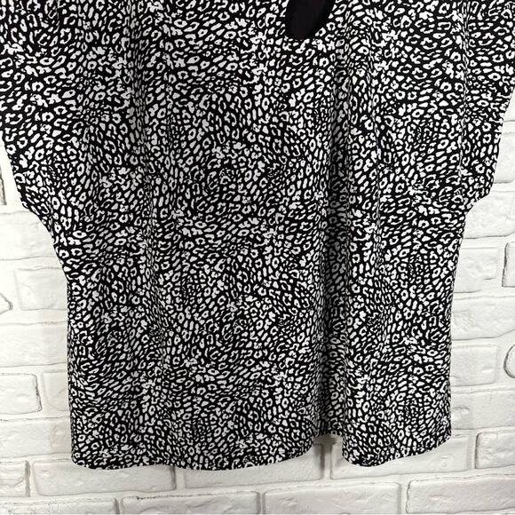 NWT INC International Concepts Leopard Print Cutout Top Size 4X - Picture 7 of 9